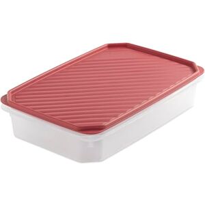 TATAY Food Storage, Airtight, 2.1 L of Capacity, Flexible Pressure Lid, BPA free, Suitable Microwave and Dishwasher, Red. Measures: 28,5 x 18,5 x 6 cm TATAY Food Storage, Airtight, 2.1 L of Capacity, Flexible Pressure Lid, BPA free, Suitable Microwave and Dishwasher, Red. Measures: 28,5 x 18,5 x 6 cm