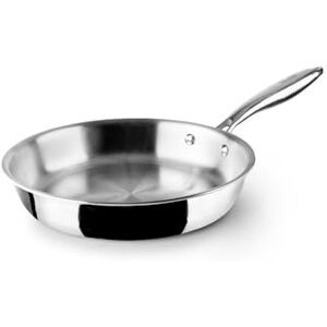 IBILI Triply Natural Tri-Ply Frying Pan, 20 cm, Stainless Steel, Suitable for Induction, Non-Stick, Silver IBILI Triply Natural Tri-Ply Frying Pan, 20 cm, Stainless Steel, Suitable for Induction, Non-Stick, Silver