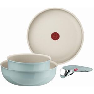 Tefal Ingenio Green 4-Piece Non-Stick Cookware Set – Induction Frying Pan, Wok, Saucepan, Detachable Handle, Oven Safe, Stackable, Compact RV Kitchen Organiser, L8284S04 Tefal Ingenio Green 4-Piece Non-Stick Cookware Set – Induction Frying Pan, Wok, Saucepan, Detachable Handle, Oven Safe, Stackable, Compact RV Kitchen Organiser, L8284S04