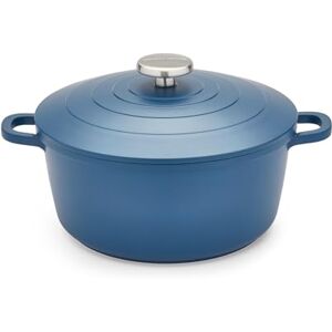 Morphy Richards Cast Aluminium Casserole, 24cm/4.1L, Non Stick Coating, Lightweight Design, Oven Safe, Self-Basting, Suitable for all Hobs, Blue, 851252 Morphy Richards Cast Aluminium Casserole, 24cm/4.1L, Non Stick Coating, Lightweight Design, Oven Safe, Self-Basting, Suitable for all Hobs, Blue, 851252