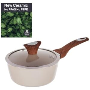 KASANOVA Ceramic 18cm Saucepan - Lightweight, Safe & Easy Clean KASANOVA Ceramic 18cm Saucepan - Lightweight, Safe & Easy Clean