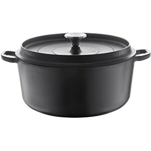 Berndes 034147 Cast Iron Roasting Pot with Lid, 28 cm, Black Berndes 034147 Cast Iron Roasting Pot with Lid, 28 cm, Black