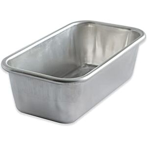 Nordic Ware Naturals 1 Pound Loaf Pan, Natural Aluminium Bread Tin with Superior Heat Conductivity, Premium Bakeware Made in The USA, Silver Nordic Ware Naturals 1 Pound Loaf Pan, Natural Aluminium Bread Tin with Superior Heat Conductivity, Premium Bakeware Made in The USA, Silver