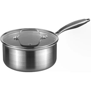 Prochef Saucepan, Stainless Steel, Non-Stick HexGuard Coating, 20 cm Diameter x 10 cm Height, 1.25 kg, Oven Safe to 230°C, Silver Prochef Saucepan, Stainless Steel, Non-Stick HexGuard Coating, 20 cm Diameter x 10 cm Height, 1.25 kg, Oven Safe to 230°C, Silver