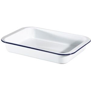 Hairy Bikers Enamelled Cookware, Large Roaster, Steel, PFOA Free, Oven Safe, Dishwasher Safe, White Hairy Bikers Enamelled Cookware, Large Roaster, Steel, PFOA Free, Oven Safe, Dishwasher Safe, White