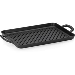 Kela grill plate induction 35 x 25 cm CALIDO, enamelled cast iron grill plate for the cooker, heat-resistant up to 300°C, black Kela grill plate induction 35 x 25 cm CALIDO, enamelled cast iron grill plate for the cooker, heat-resistant up to 300°C, black