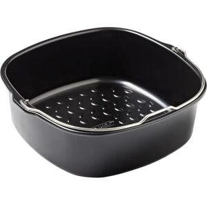 Pyrex , Airfryer Metal, Round Oven Dish, 22 x 21 x 7.5 cm, Baking Basket with Handle, Non-Stick Carbon Steel, Homogeneous Baking, Oven, Freezer and Dishwasher Safe Pyrex , Airfryer Metal, Round Oven Dish, 22 x 21 x 7.5 cm, Baking Basket with Handle, Non-Stick Carbon Steel, Homogeneous Baking, Oven, Freezer and Dishwasher Safe