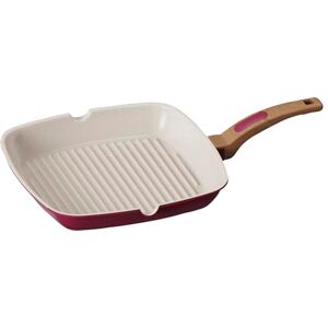 Cooksmart Signature 28cm Grill Pan – Cast Aluminium Non-Stick PFOA & PFAS Free Induction, Gas, & Electric Hob Compatible Dishwasher Safe Ergonomic Handle (Raspberry) Cooksmart Signature 28cm Grill Pan – Cast Aluminium Non-Stick PFOA & PFAS Free Induction, Gas, & Electric Hob Compatible Dishwasher Safe Ergonomic Handle (Raspberry)