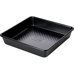 Prestige Inspire Square Cake Tins for Baking Non Stick 9 Inch Cake Tin 23cm, Freezer & Dishwasher Safe, Heavy Gauge Carbon Steel Bakeware, Black Prestige Inspire Square Cake Tins for Baking Non Stick 9 Inch Cake Tin 23cm, Freezer & Dishwasher Safe, Heavy Gauge Carbon Steel Bakeware, Black
