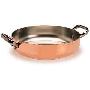 Baldassare Agnelli Pentole Agnelli ALCU110PI28 Tin-Plated Copper pan with 2 Stainless Steel Handles and Induction Bottom, 28 cm Baldassare Agnelli Pentole Agnelli ALCU110PI28 Tin-Plated Copper pan with 2 Stainless Steel Handles and Induction Bottom, 28 cm