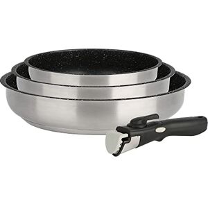 Kamberg Stainless Steel 4 Piece Pan Set - Suitable for All Hobs Kamberg Stainless Steel 4 Piece Pan Set - Suitable for All Hobs
