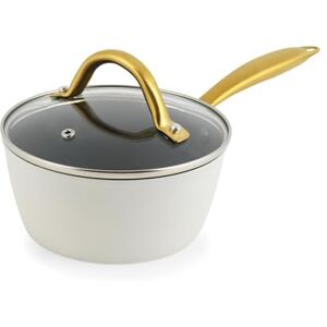 Salter Aerotech Pro 16 cm Saucepan – 30 x Tougher Non-Stick Coating*, Oven Safe Cooking Pot, Tempered Glass Lid with Steam Vent, Induction Suitable, Metal Utensil Safe, Forged Aluminium Salter Aerotech Pro 16 cm Saucepan – 30 x Tougher Non-Stick Coating*, Oven Safe Cooking Pot, Tempered Glass Lid with Steam Vent, Induction Suitable, Metal Utensil Safe, Forged Aluminium