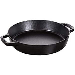 STAUB Cast Iron Double Handle Fry Pan, Black, 20 cm STAUB Cast Iron Double Handle Fry Pan, Black, 20 cm