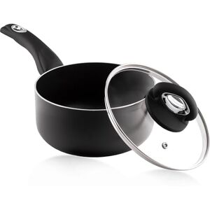 Pendeford Housewares Premium 18cm Non-Stick Saucepan with Glass Lid, 2.5L Capacity, Soft Touch Handle, Steam Vent, Induction & All Hob Compatible, Dishwasher Safe, 2.5mm Pressed Aluminium Pendeford Housewares Premium 18cm Non-Stick Saucepan with Glass Lid, 2.5L Capacity, Soft Touch Handle, Steam Vent, Induction & All Hob Compatible, Dishwasher Safe, 2.5mm Pressed Aluminium