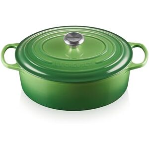 LE CREUSET Signature Enamelled Cast Iron Oval Casserole Dish With Lid, 31 cm, 6.3 Litre, Bamboo, 21178314082430 LE CREUSET Signature Enamelled Cast Iron Oval Casserole Dish With Lid, 31 cm, 6.3 Litre, Bamboo, 21178314082430
