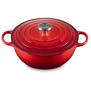 LE CREUSET Signature Soup Pot 26cm Cerise SS Knob LE CREUSET Signature Soup Pot 26cm Cerise SS Knob