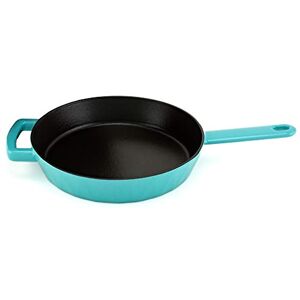 HearthStone Cookware Diamond Enamelled cast Iron Frying pan, Turquoise, 24 cm. for All Surfaces, Including Induction and Oven. HearthStone Cookware Diamond Enamelled cast Iron Frying pan, Turquoise, 24 cm. for All Surfaces, Including Induction and Oven.