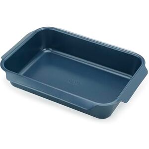 Joseph Joseph Nest Oven Tray, Carbon Steel Roasting tin with Non-Stock Coating, Easy-Pull Handles, 41cm x 30cm x 8cm Blue Joseph Joseph Nest Oven Tray, Carbon Steel Roasting tin with Non-Stock Coating, Easy-Pull Handles, 41cm x 30cm x 8cm Blue
