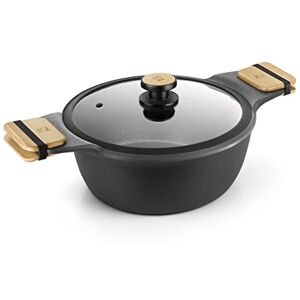 BRA Market Saucepan, 20 cm, Cast Aluminium, Non-Stick, Ultra-Reinforced PFOA-Free, Suitable for All Types of Hobs and Induction, Black BRA Market Saucepan, 20 cm, Cast Aluminium, Non-Stick, Ultra-Reinforced PFOA-Free, Suitable for All Types of Hobs and Induction, Black