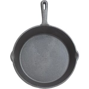 KitchenCraft Cast Iron Griddle Pan, Induction Safe, Oven, Grill and Barbecue Safe, Round Cast Iron Skillet, 24 cm (9.5''), Black KitchenCraft Cast Iron Griddle Pan, Induction Safe, Oven, Grill and Barbecue Safe, Round Cast Iron Skillet, 24 cm (9.5''), Black