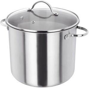 Judge Stainless Steel Stockpot with Glass Lid, Hollow Handles, 24cm, 8.5L Induction Ready, Oven Safe, Dishwasher Safe Judge Stainless Steel Stockpot with Glass Lid, Hollow Handles, 24cm, 8.5L Induction Ready, Oven Safe, Dishwasher Safe