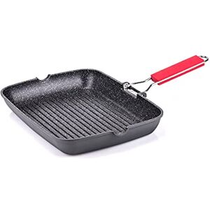 Moneta Coin Grill Pan 24x34 cm Pro Grill with Folding Handle Also for Induction Moneta Coin Grill Pan 24x34 cm Pro Grill with Folding Handle Also for Induction