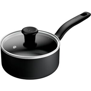 Tefal Titanium Essential Saucepan 18 cm + Lid, Non-Stick Coating, Metal Safe, Compatible with All Hobs Except Induction, Flawless Glide, Everyday Use, B9412344 Tefal Titanium Essential Saucepan 18 cm + Lid, Non-Stick Coating, Metal Safe, Compatible with All Hobs Except Induction, Flawless Glide, Everyday Use, B9412344