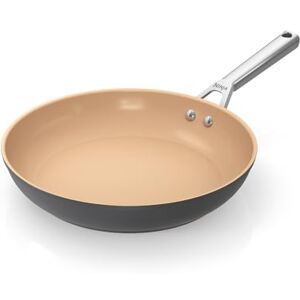 Ninja Extended Life 28cm Ceramic Wok, Non-Stick (No PFAs, PFOAs, Lead or Cadmium), Induction Compatible, Stainless Steel Handle, Oven Safe to 285°C, Terracotta & Grey, CW90928UK Ninja Extended Life 28cm Ceramic Wok, Non-Stick (No PFAs, PFOAs, Lead or Cadmium), Induction Compatible, Stainless Steel Handle, Oven Safe to 285°C, Terracotta & Grey, CW90928UK