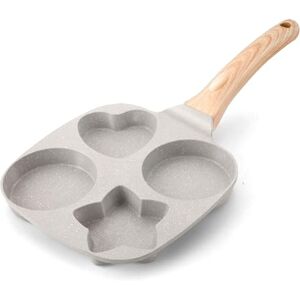 KOOSREEL Egg Frying Pan, Non-Stick Egg Pan 3 Pattern Pancake Pan Cake Pan Aluminium Breakfast Fried Egg Burger Pan for Induction Hob Stove Gas, Grey KOOSREEL Egg Frying Pan, Non-Stick Egg Pan 3 Pattern Pancake Pan Cake Pan Aluminium Breakfast Fried Egg Burger Pan for Induction Hob Stove Gas, Grey