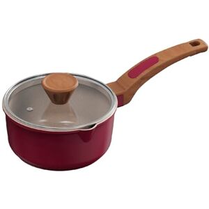 Cooksmart Signature 16cm Sauce Pan with Lid – Cast Aluminium Non-Stick PFOA & PFAS Free Induction, Gas, & Electric Hob Compatible Dishwasher Safe (Raspberry) Cooksmart Signature 16cm Sauce Pan with Lid – Cast Aluminium Non-Stick PFOA & PFAS Free Induction, Gas, & Electric Hob Compatible Dishwasher Safe (Raspberry)