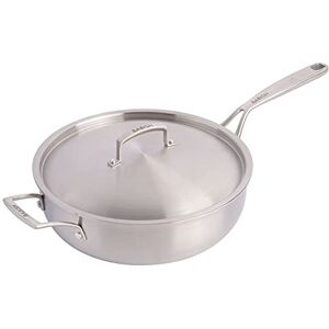 Babish Stainless Steel Saute Pan - 5-Quart, Tri-Ply, Lid Babish Stainless Steel Saute Pan - 5-Quart, Tri-Ply, Lid