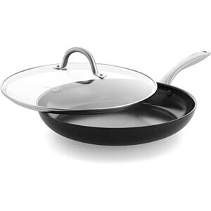Greenpan Lima Midnight Hard Anodized Healthy Ceramic Non-Stick 30 cm Frying Pan Skillet, PFAS-Free, Induction Suitable, Oven Safe, Black Greenpan Lima Midnight Hard Anodized Healthy Ceramic Non-Stick 30 cm Frying Pan Skillet, PFAS-Free, Induction Suitable, Oven Safe, Black