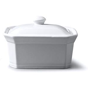 WM Bartleet & Sons 1750 T153 Butter/Terrine Dish with Lid, White,15x12x9.5cm WM Bartleet & Sons 1750 T153 Butter/Terrine Dish with Lid, White,15x12x9.5cm