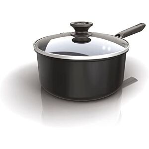 Ninja ZEROSTICK Classic Cookware 20cm Saucepan, Non-Stick, Long Lasting Aluminium Saucepan, Induction Compatible, Oven Safe to 180°C, Glass Lid, Black, CW50220UK Ninja ZEROSTICK Classic Cookware 20cm Saucepan, Non-Stick, Long Lasting Aluminium Saucepan, Induction Compatible, Oven Safe to 180°C, Glass Lid, Black, CW50220UK