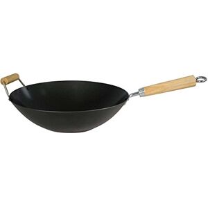 Dexam - 34cm Carbon Steel Non-Stick Wok Dexam - 34cm Carbon Steel Non-Stick Wok