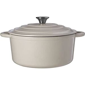 Premier Hygge Casserole Dish, Matte White/Cream, Cast Iron, Large Premier Hygge Casserole Dish, Matte White/Cream, Cast Iron, Large