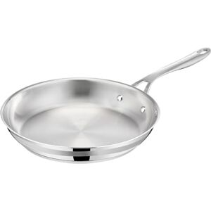 Tefal Jamie Oliver by Cook Smart 24cm Pancake Frying Pan, Uncoated Stainless Steel, Riveted Handle, Induction Safe, Thermo-Fusion Base, 90% Recycled Steel E3110455 Tefal Jamie Oliver by Cook Smart 24cm Pancake Frying Pan, Uncoated Stainless Steel, Riveted Handle, Induction Safe, Thermo-Fusion Base, 90% Recycled Steel E3110455