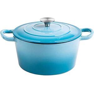 Stalwart DA-A20WT Enameled Cast Iron Casserole Dish Round Turquiose 20cm 1.5 litres Stalwart DA-A20WT Enameled Cast Iron Casserole Dish Round Turquiose 20cm 1.5 litres