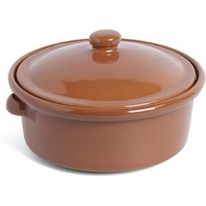 Amazing Cookware SB115 Natural Terracotta 1 Litre Casserole Dish, Brown Amazing Cookware SB115 Natural Terracotta 1 Litre Casserole Dish, Brown