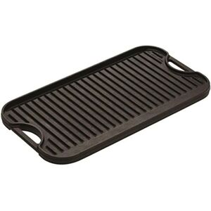 Lodge 50.8 x 26.51 cm / 20 x 10.44 inch Pre-Seasoned Cast Iron Reversible Grill/Griddle Lodge 50.8 x 26.51 cm / 20 x 10.44 inch Pre-Seasoned Cast Iron Reversible Grill/Griddle