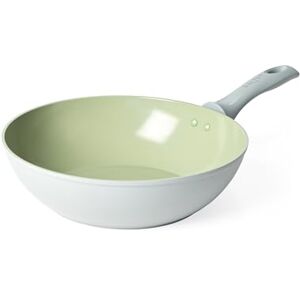 Salter Earth 28cm Stir Fry Pan – Healthy Ceramic Non-Stick Coating, PFAS-Free Induction Cookware, Aluminium Deep Frying Pan for Noodles, Easy Clean, PFOA/PTFE-Free, Stay Cool Handle, Green Salter Earth 28cm Stir Fry Pan – Healthy Ceramic Non-Stick Coating, PFAS-Free Induction Cookware, Aluminium Deep Frying Pan for Noodles, Easy Clean, PFOA/PTFE-Free, Stay Cool Handle, Green