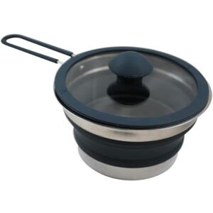 Vango 1L Non-Stick Collapsible Pot, Deep Grey, Dishwasher & Oven Safe, Folding Silicone, Cool Touch Handle, Suitable for All Cooker Types, Food Safe, BPA Free Vango 1L Non-Stick Collapsible Pot, Deep Grey, Dishwasher & Oven Safe, Folding Silicone, Cool Touch Handle, Suitable for All Cooker Types, Food Safe, BPA Free