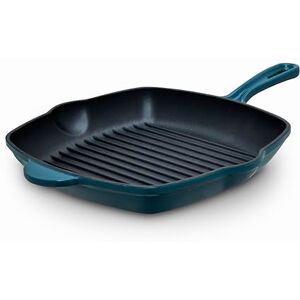 Barbary & Oak Nattura 28cm Cast Iron Grill Pan, Durable Enamel Interior, Induction Compatible, Ridged Design, Perfect Pour Spouts, Agave, BO800324AGV Barbary & Oak Nattura 28cm Cast Iron Grill Pan, Durable Enamel Interior, Induction Compatible, Ridged Design, Perfect Pour Spouts, Agave, BO800324AGV
