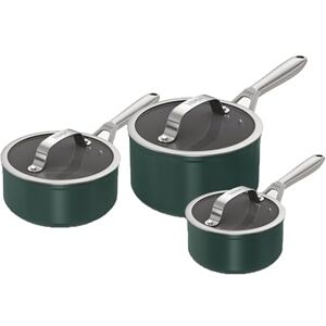 Ninja ZEROSTICK Ceramic Pro 3-Piece Pan Set, Scratch Resistant, Made PTFE-Free, All Hob Compatible, Green CW33000UKGN Ninja ZEROSTICK Ceramic Pro 3-Piece Pan Set, Scratch Resistant, Made PTFE-Free, All Hob Compatible, Green CW33000UKGN