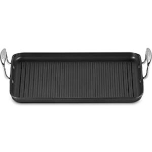LE CREUSET Toughened Non-Stick Ribbed Rectangular Grill, 35 cm, 52107350010101, Black LE CREUSET Toughened Non-Stick Ribbed Rectangular Grill, 35 cm, 52107350010101, Black