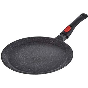 KAMBERG 0008051 - Pancake Pan 28cm - Detachable Handle - Aluminum Cast Iron - Stone Look Finish - Suitable for All Stoves KAMBERG 0008051 - Pancake Pan 28cm - Detachable Handle - Aluminum Cast Iron - Stone Look Finish - Suitable for All Stoves