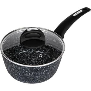 Pendeford Housewares 18cm Forged Non-Stick Saucepan with Glass Lid Speckled Marble Effect, PFAO/PFAS-Free, Induction Compatible, Dishwasher Safe Pendeford Housewares 18cm Forged Non-Stick Saucepan with Glass Lid Speckled Marble Effect, PFAO/PFAS-Free, Induction Compatible, Dishwasher Safe