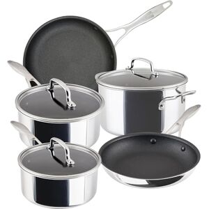 Circulon Scratch Defense Stainless Steel Pan Set: 5 Piece Induction Hob Pan Set with Extreme Non Stick, Induction & All Hob Suitable Circulon Scratch Defense Stainless Steel Pan Set: 5 Piece Induction Hob Pan Set with Extreme Non Stick, Induction & All Hob Suitable
