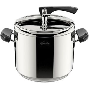 Lagostina Pressure Cooker La Classica Lagofusion, Pressure Cooker Ø 26 cm, Capacity 12L, with Basket, Cookbook and Ecodose, Bakelite Handles, Weight Valve and Lagofusion Bottom Lagostina Pressure Cooker La Classica Lagofusion, Pressure Cooker Ø 26 cm, Capacity 12L, with Basket, Cookbook and Ecodose, Bakelite Handles, Weight Valve and Lagofusion Bottom