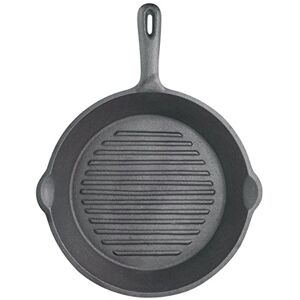 KitchenCraft Ribbed Round Induction-Safe Cast Iron Griddle Pan, 24 cm (9.5"), Comes with a 15 Year Guarantee KitchenCraft Ribbed Round Induction-Safe Cast Iron Griddle Pan, 24 cm (9.5"), Comes with a 15 Year Guarantee